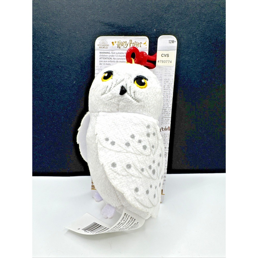 Harry Potter's Hedwig The Owl Key Ring CLIP ON Wizard Plush Toy Collectable‎